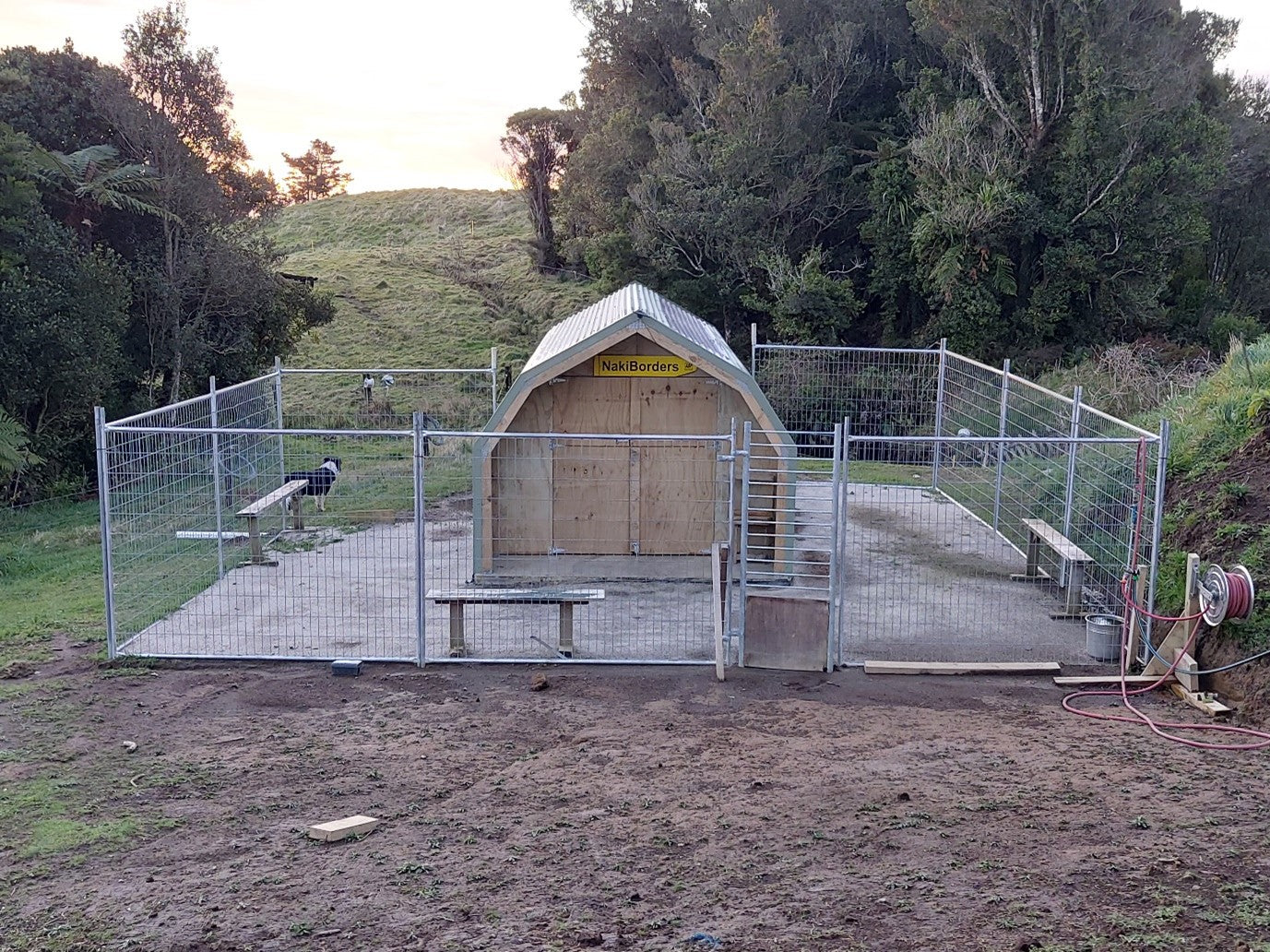 Upland Garden Shed used as Dog Kennel