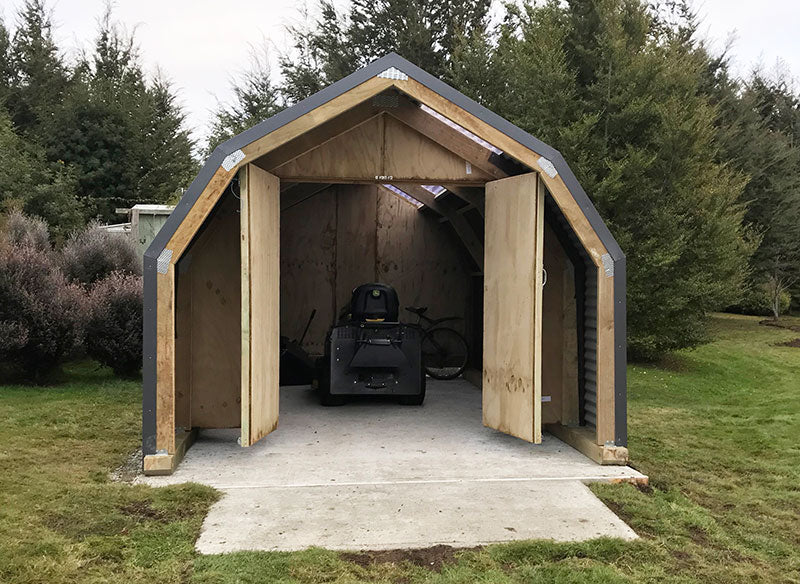 A Great Shed For Storing Your Ride On Lawnmower